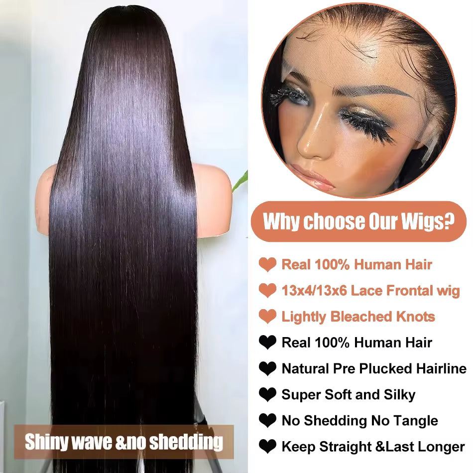 The "Sleek & Go" Glueless Bone Straight Wig | 13x6 HD Lace (Pre-Cut & Ready to Wear)