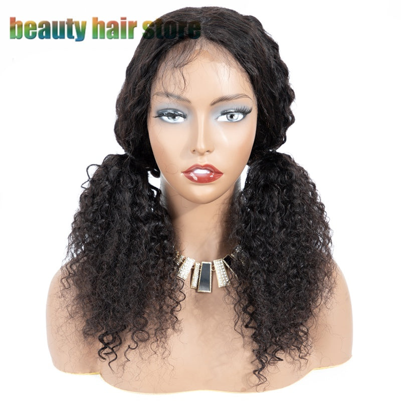 Glueless Kinky Curly HD Lace Frontal Wig – 100% Brazilian Human Hair | Luxury Glow Collection