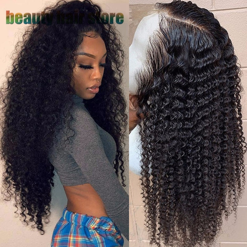 Glueless Kinky Curly HD Lace Frontal Wig – 100% Brazilian Human Hair | Luxury Glow Collection