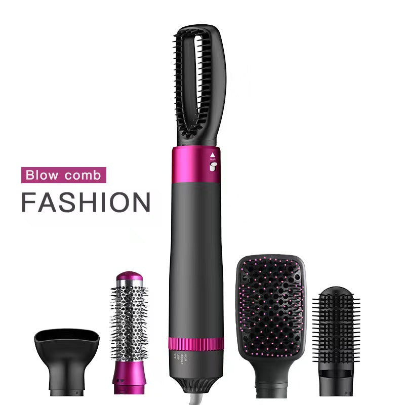 5-in-1 Professional Air Styler & Hair Dryer – High-Speed Ionic Blow Dryer Brush with Auto-Wrap Curlers | Holiday Glow Collection