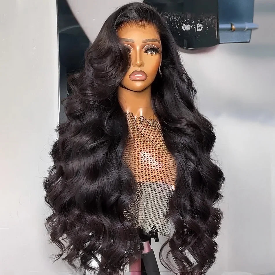 100% Human Hair Weargo Body Wave 13X6 HD Lace Frontal Wigs 30 40 Inch Black Loose Water 13X4 Lace Front Wig 5X5 Glueless Closure