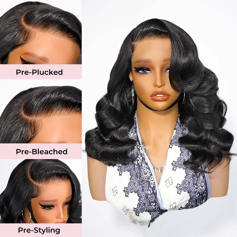 The "Ready-to-Wear" Glueless Body Wave Wig | 250% Density 6x8 HD Lace Closure (Pre-Bleached & Pre-Cut)